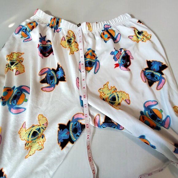 Disney Lilo & Stitch Boo Halloween Pajama Set Long Sleeve Shirt & Pants Size L - Picture 7 of 16